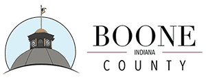 Illustration of courthouse dome - logo of Boone County Indiana