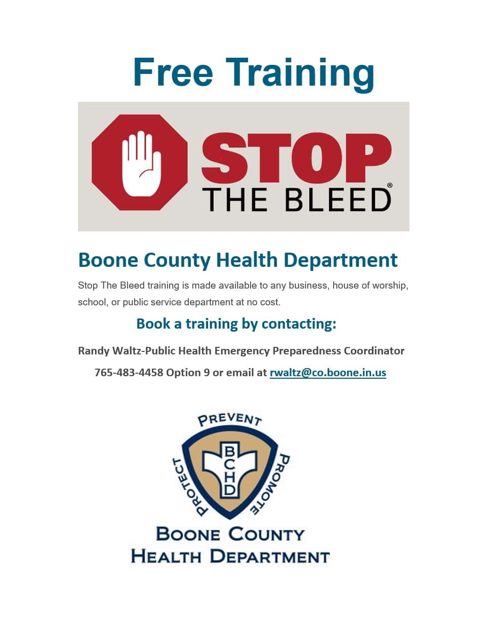 Health Preparedness - Boone County, Indiana